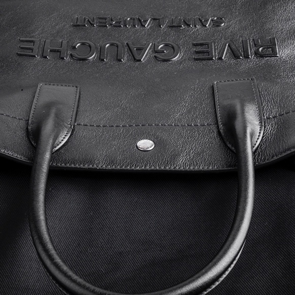SAINT LAURENT GAUCHE  TOTE BAG IN SMOOTH LEATHER - Picture 3 of 5
